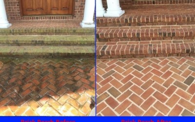 Brick Porch Before and After